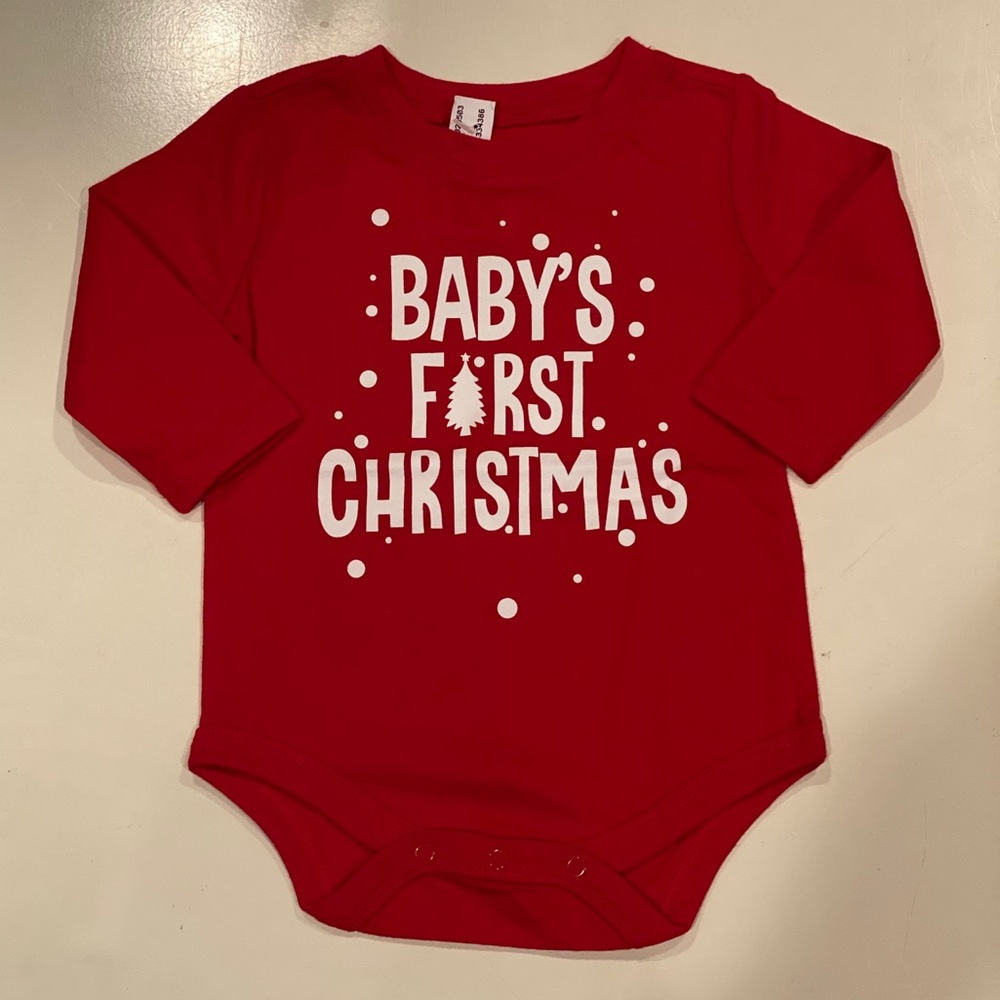 NWT 6-9mo CHRISTMAS ONESIE